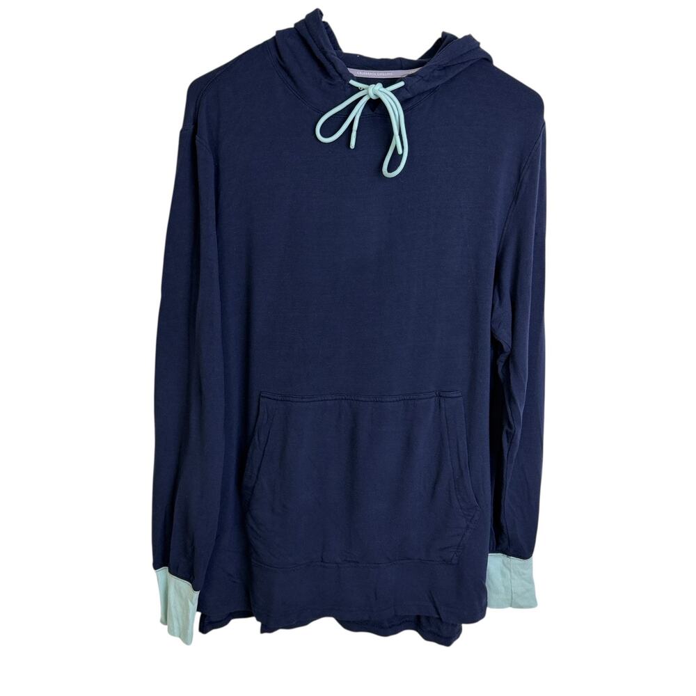 Jambys House Hoodie XS Blue Pullover Soft Cozy Lounge Comfort Drawstring *